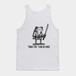 'Twas The 'Tism M'lord Funny Wizard Frog Autism Tank Top