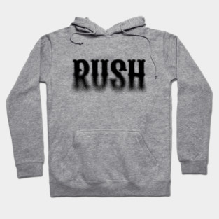 rush band merch text halftone design Hoodie
