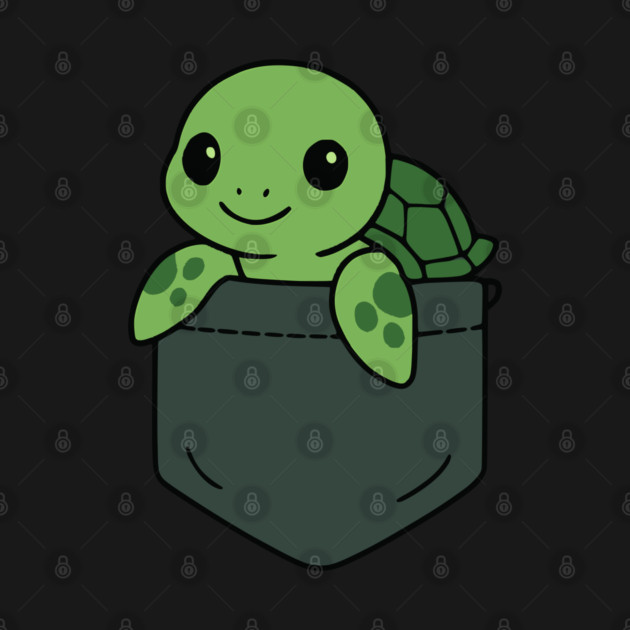 Cute Baby Sea Turtle Pocket Pal Ocean Animal Fun Sea Turtle by Yesteeyear