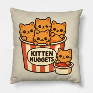 kitten-nuggets Pillow