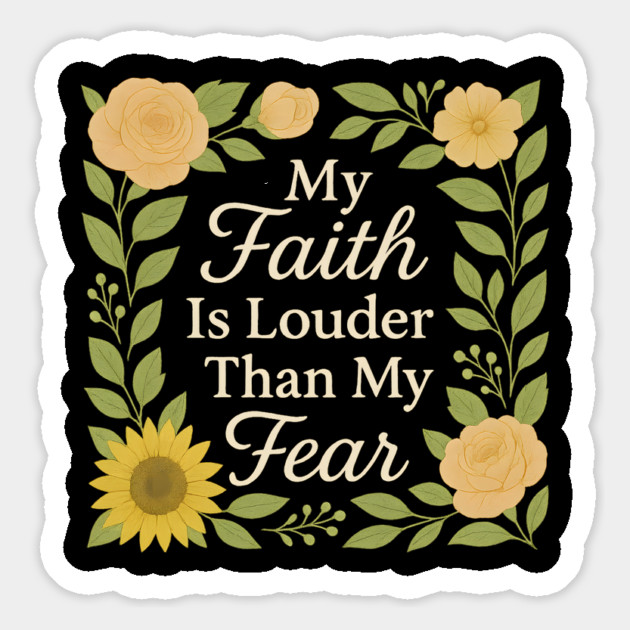 My Faith Is Louder Magnet by Peter's Store 8