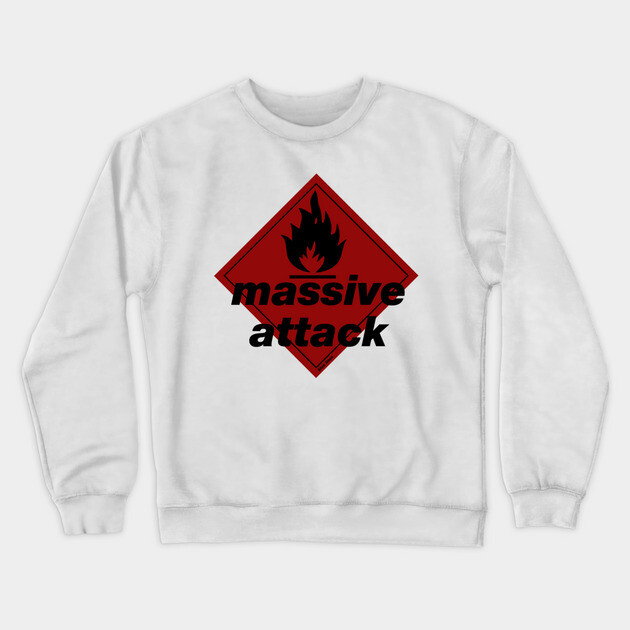 Massive Attack Fan Art Crewneck Sweatshirt by Timeless Chaos