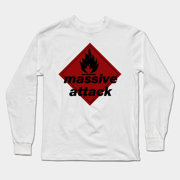 Massive Attack Fan Art Long Sleeve T-Shirt by Timeless Chaos
