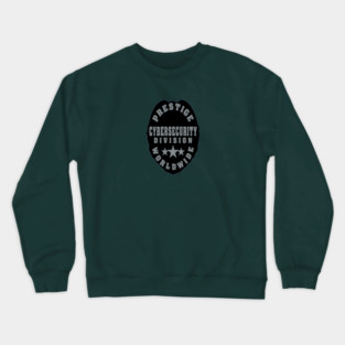 Front and Back Prestige Worldwide Cyber Security Division Crewneck Sweatshirt