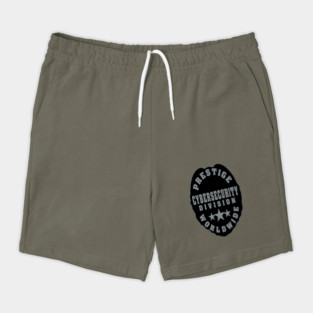 Front and Back Prestige Worldwide Cyber Security Division Shorts