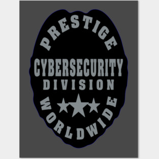 Front and Back Prestige Worldwide Cyber Security Division Posters and Art