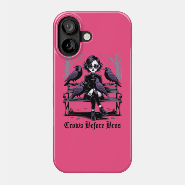 Crows Before Bros Phone Case by Silly Me Studio