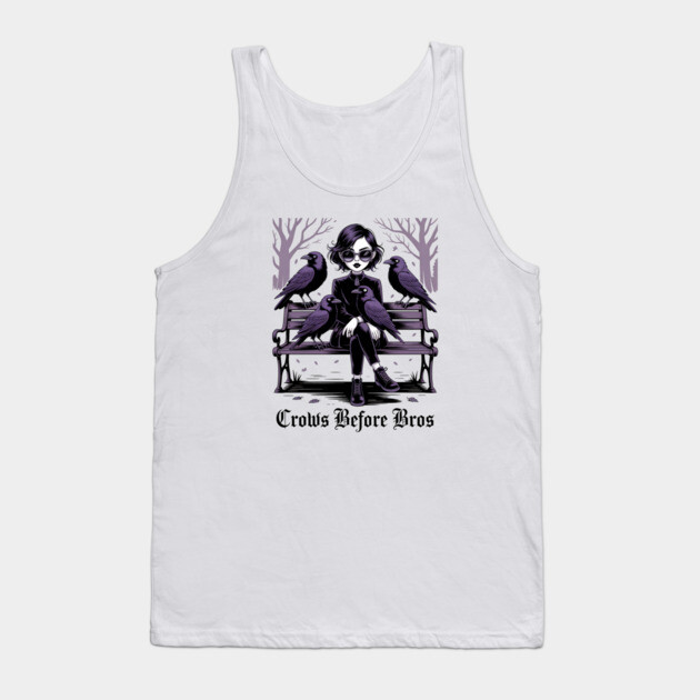 Crows Before Bros Tank Top by Silly Me Studio