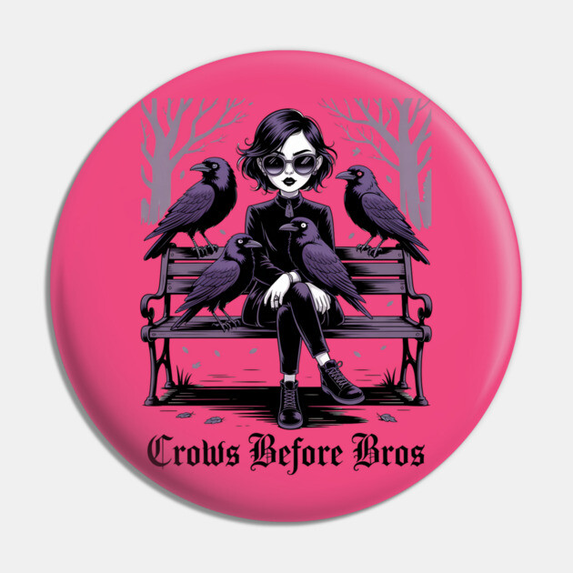 Crows Before Bros Pin by Silly Me Studio