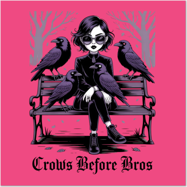 Crows Before Bros Wall Art by Silly Me Studio