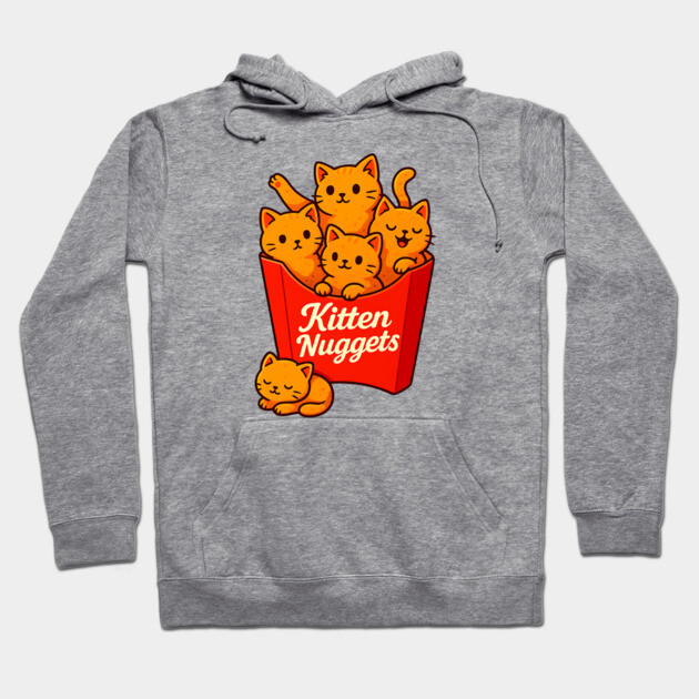 Kitten Nuggets Hoodie by Silly Me Studio