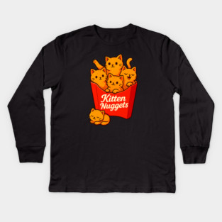 Kitten Nuggets Kids Long Sleeve T-Shirt