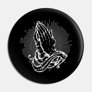 'God's Hands Never Slip' Religion Shirt Pin