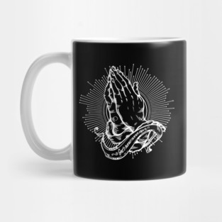 'God's Hands Never Slip' Religion Shirt Mug