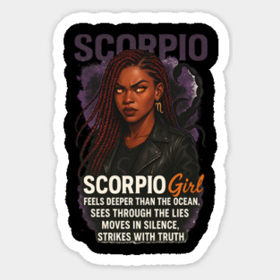 Scorpio Girl – Fierce Black Woman Magnet
