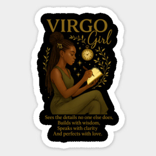 Virgo Girl – Focused Black Woman Magnet