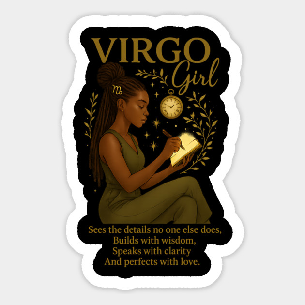 Virgo Girl – Focused Black Woman Magnet by UrbanLifeApparel