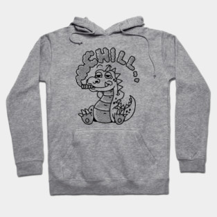 Dino Just Chillin Hoodie