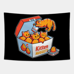 Kitten-Nuggets Tapestry