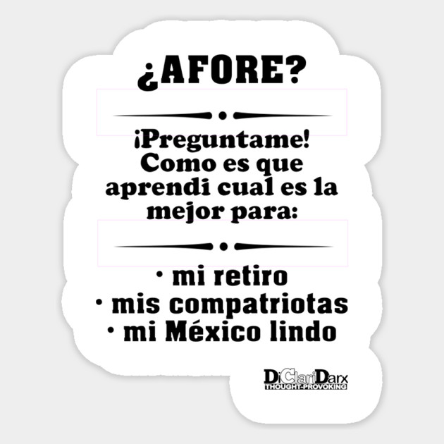 AFORE Sticker by Santy's Store