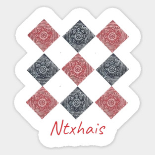Ntxhais – Blossoming Hmong Beauty in Pattern Magnet