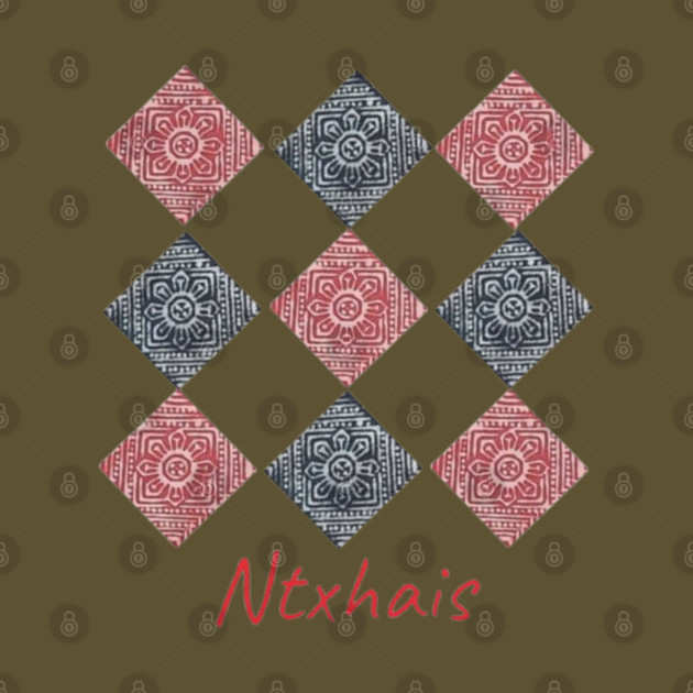 Ntxhais – Blossoming Hmong Beauty in Pattern by Pimcolle