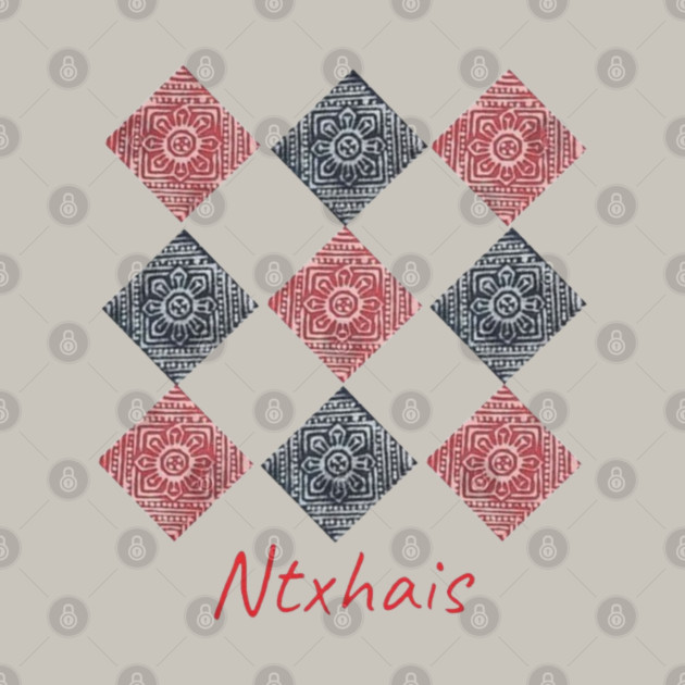 Ntxhais – Blossoming Hmong Beauty in Pattern by Pimcolle