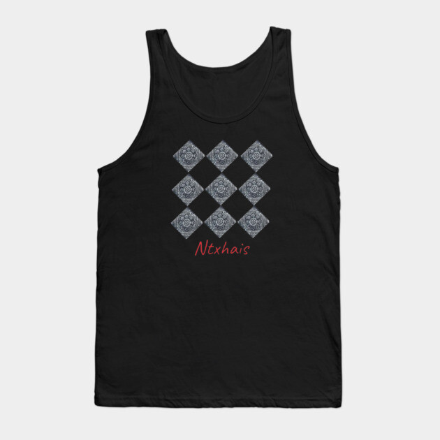 Ntxhais – Blossoming Hmong Beauty in Pattern Tank Top by Pimcolle