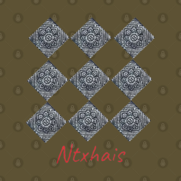 Ntxhais – Blossoming Hmong Beauty in Pattern by Pimcolle