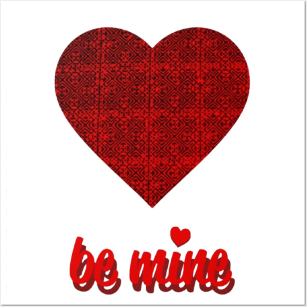 Be Mine – Hmong Heart of Love and Legacy Wall Art by Pimcolle