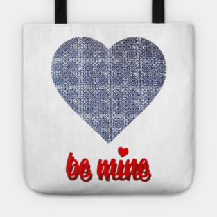 Be Mine – Indigo Heart with Hmong Spirit Tote