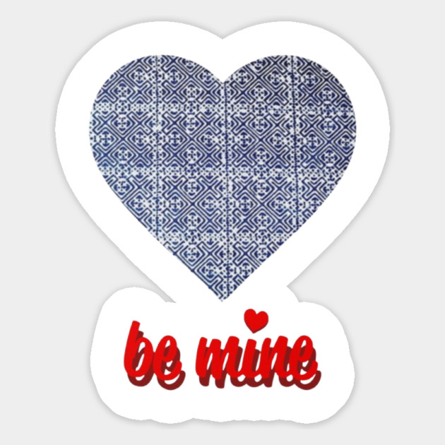 Be Mine – Indigo Heart with Hmong Spirit Magnet by Pimcolle