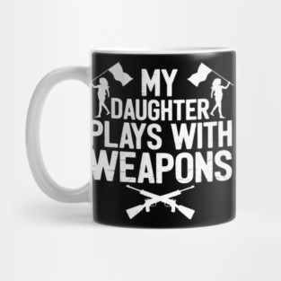 Funny Color Guard Dad Of A Color Guard Member Dad Guard Dad Mug
