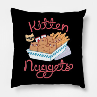 kitten nuggets Pillow