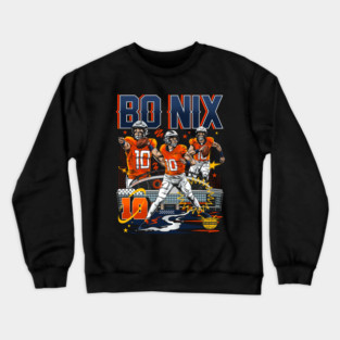Bo Nix Denver Collage Crewneck Sweatshirt