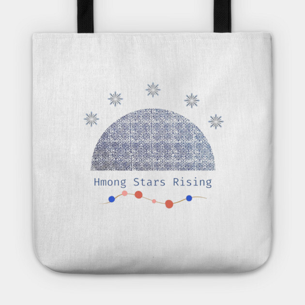 Hmong Stars Rising – Tribal Dreams Beneath the Sky Tote by Pimcolle
