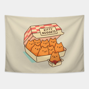 Kitten-Nuggets Tapestry