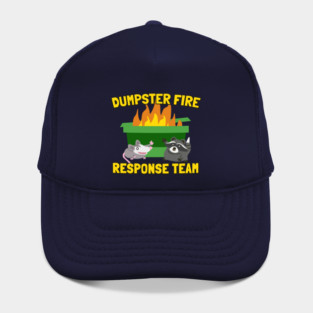 Dumpster Fire Response Team with Raccoon and Possum Hat