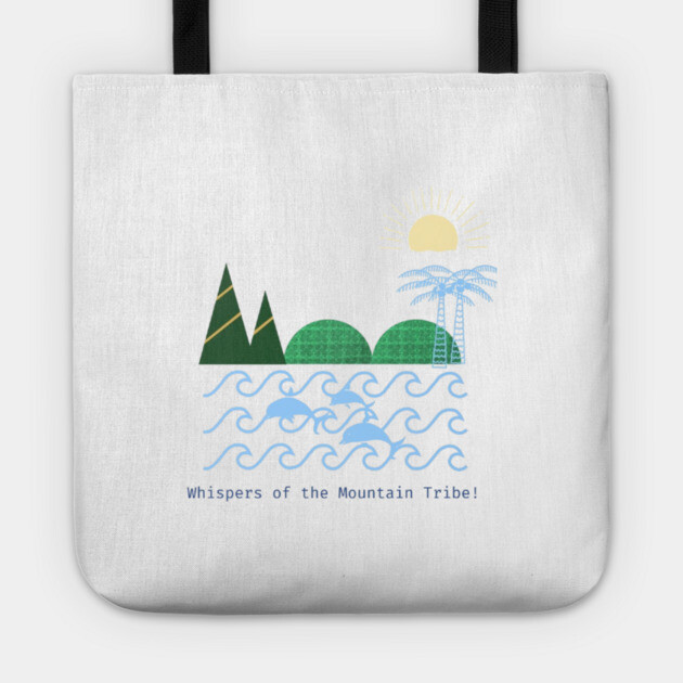 Whispers of the Mountain Tribe – Echoes in Green Tote by Pimcolle