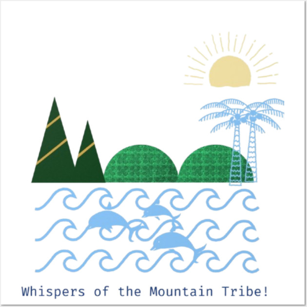 Whispers of the Mountain Tribe – Echoes in Green Wall Art by Pimcolle