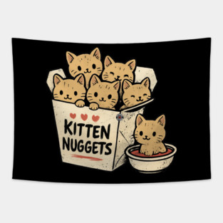 Kitten Nuggets - Cat Kitty - Eye Voodoo Tapestry