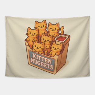 Kitten Nuggets Tapestry