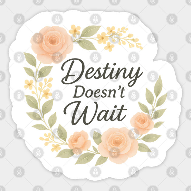 Destiny Doesn't Wait Sticker by Peter's Store 8
