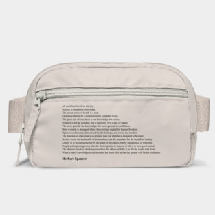 Herbert Spencer Quotes Bag