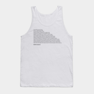 Herbert Spencer Quotes Tank Top