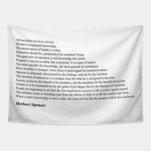 Herbert Spencer Quotes Tapestry
