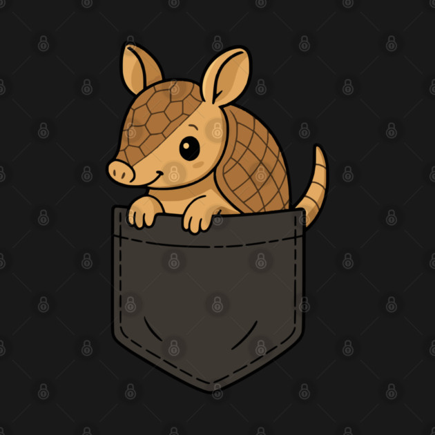 Funny Cute Armadillo Pocket Animal Lover Texas Humor by Yesteeyear