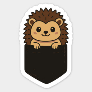Funny Hedgehog Pocket Pal Cute Forest Animal Hedgehog Lover Magnet