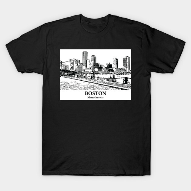 Boston - Massachusetts T-Shirt by Lakeric