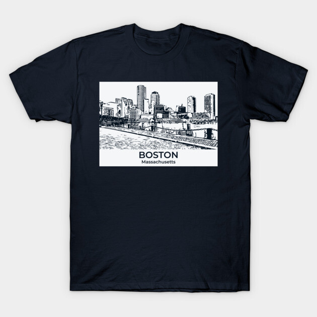 Boston - Massachusetts T-Shirt by Lakeric